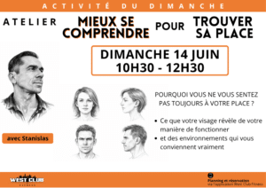 Atelier Morphopsychologie | dimanche 14 juin 2026