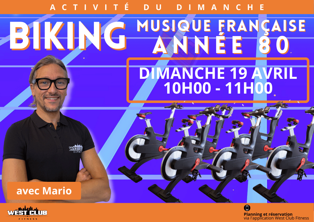 Stage de Biking Indoor spécial Années 80 avec Mario