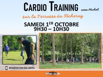 Cardio Training avec Michel , Samedi 1er Octobre