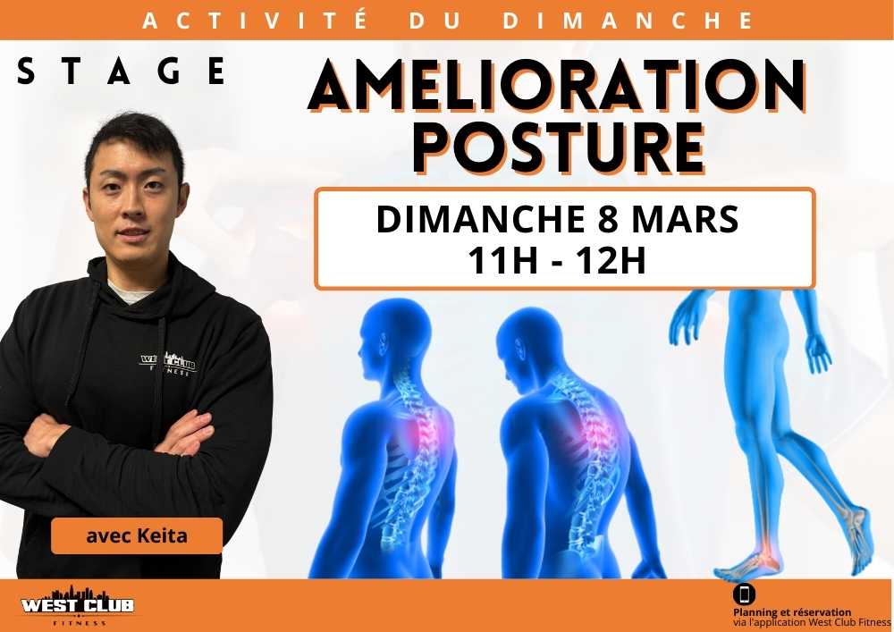 Amélioration Posture - le dimanche 8mars de 11h à 12h