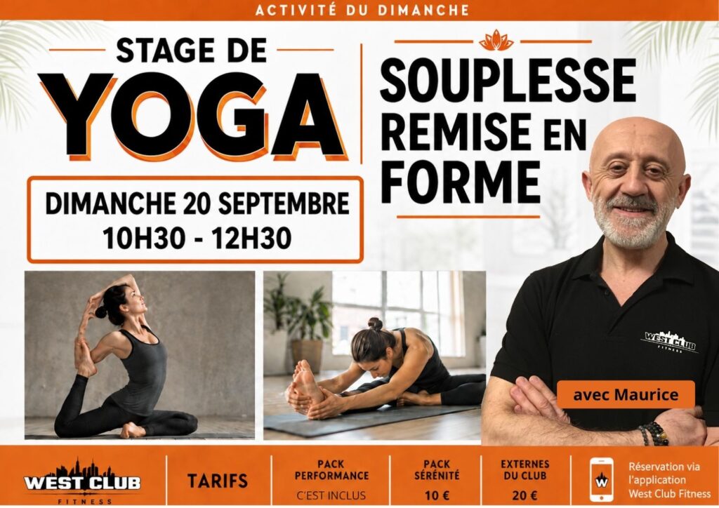 Stage Yoga | dimanche 20 septembre 2026 | Souplesse et remise en forme