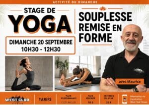 Stage Yoga | dimanche 20 septembre 2026 | Souplesse et remise en forme