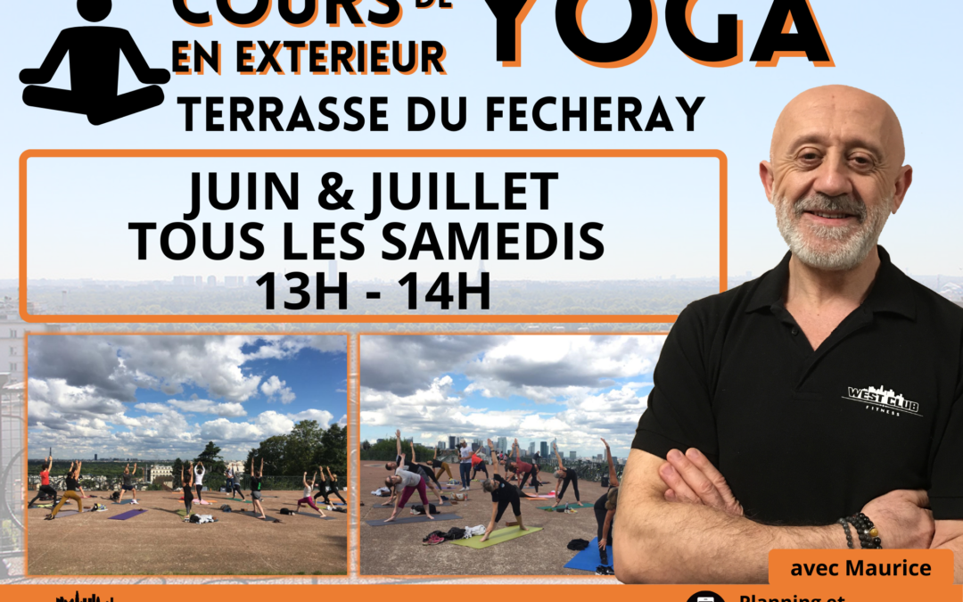 Les cours de Yoga en exterieur reprennent pour les mois de juin et juillet