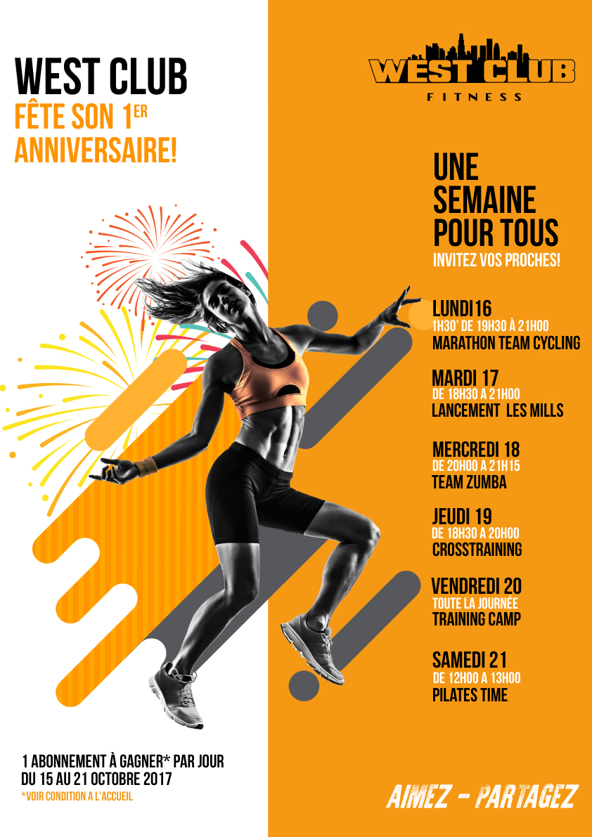 West Club Fete Son 1er Anniversaire West Club Fitness West Club Fete Son 1er Anniversaire West Club Fitness